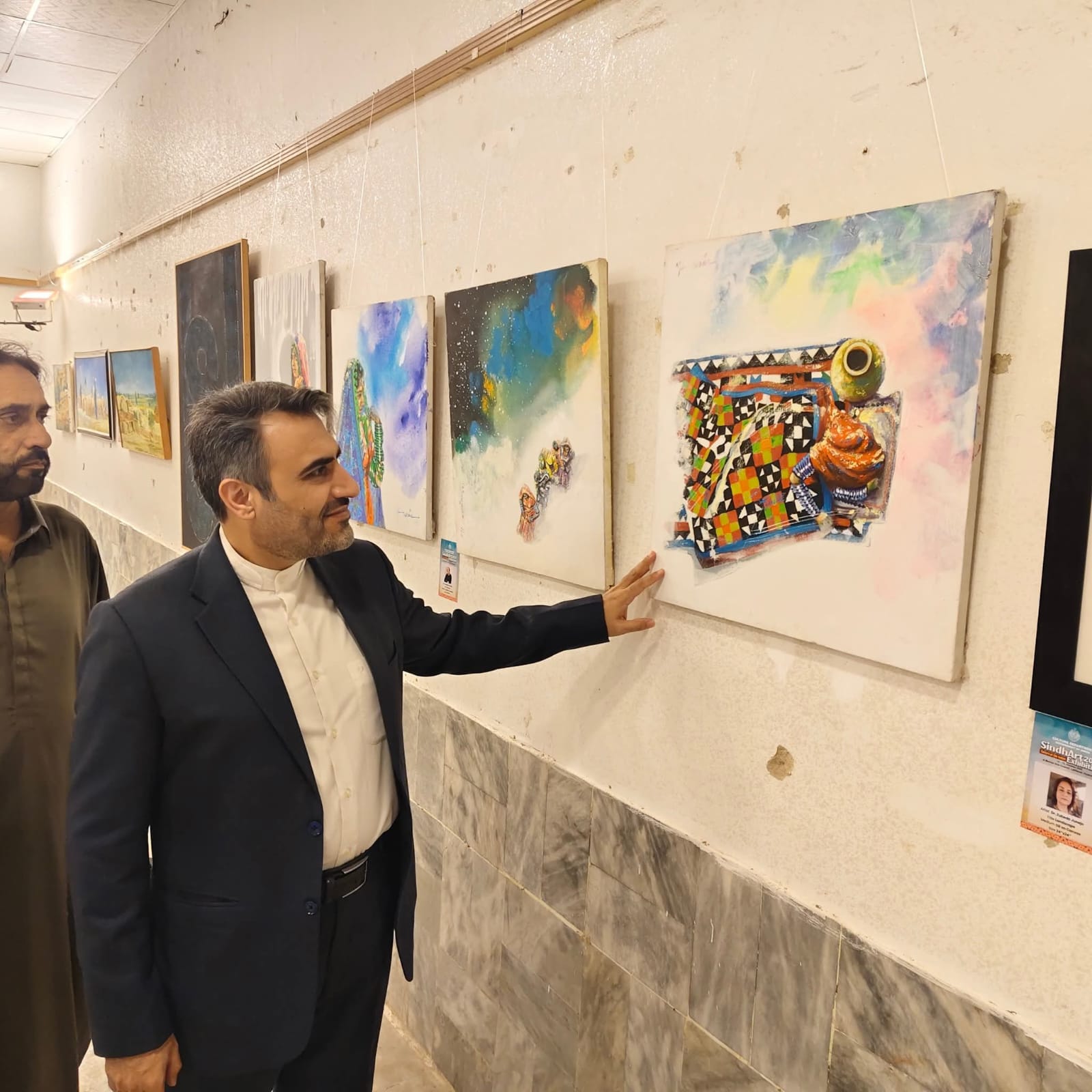 مھران آرٹ کاؤنسل لطیف آباد حیدرآباد میں سندھ آرٹ انڈس کلر نمائش کا انعقاد